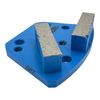9 Pack Bolt-On Trapezoid Grinding Disc Hard Bond for Concrete Floor Grinder Tool