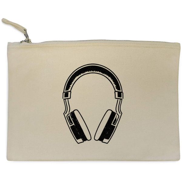 'Wireless Gaming Headset' Canvas Clutch Bag/Accessory Case (CL00035398)