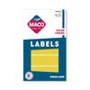 MACO Neon Yellow Rectangle Color Coding Labels, 1 x 3 Inches, 200 Per Box (MS1648-YG)