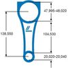IPSA CO004500 Connecting Rod 465 g