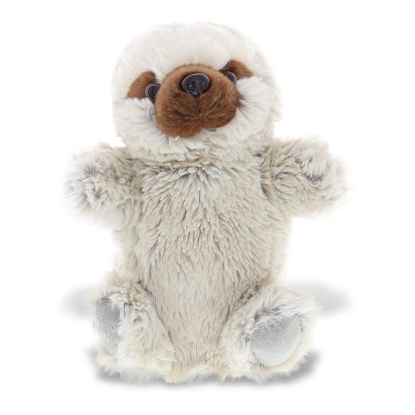 DolliBu Sloth Plush Hand Puppet For Kids - Soft Plush Stuffed Animal Hand Puppet Toy for Puppet Show Games & Puppet Theaters for Kids, Adult's Cute Puppets Educational Toy to Teach Children & Toddlers