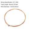 sourcing map Acoustic Guitar Strings, 85cm/2.79ft E-6th Strings-Warm, Bright, Balanced Tone Pack of 10