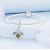 Lemon Bee Dangle Charm Genuine 925 Sterling Silver Compatible With Pandora Bracelet