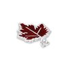 jewellerybox Sterling Silver Enamelled Maple Leaf Charm