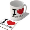 McMug - I Love Meatballs - Mug and Coaster Set, Ceramic, 11fl.oz.