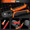 SOMELINE Ferrule Crimping Tool Kit, Ratchet Wire Black, Orange