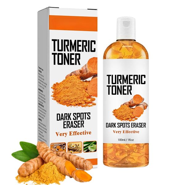 Turmeric Face Toner, Toner Skincare, Pore Minimizer Hydrating Toner, Face Exfoliator, Clean and Clear Facial Toner for Reducing Acne, Brightening, Turmeric Oil Toner Serum, Dark Spot Remover