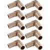 SharkBite UC248LFA10 1/2" 90 Degree Elbow PEX Barb Fitting (10-Pack), Brass, 10 Pack