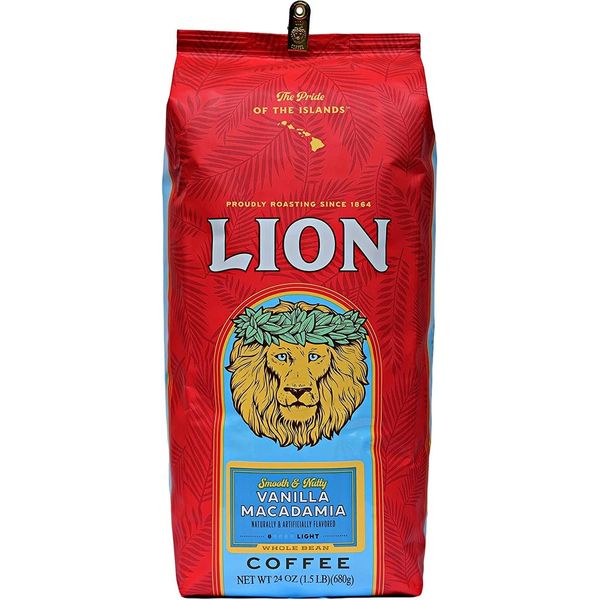 Lion Coffee Vanilla Macadamia 24oz (680g) Beans