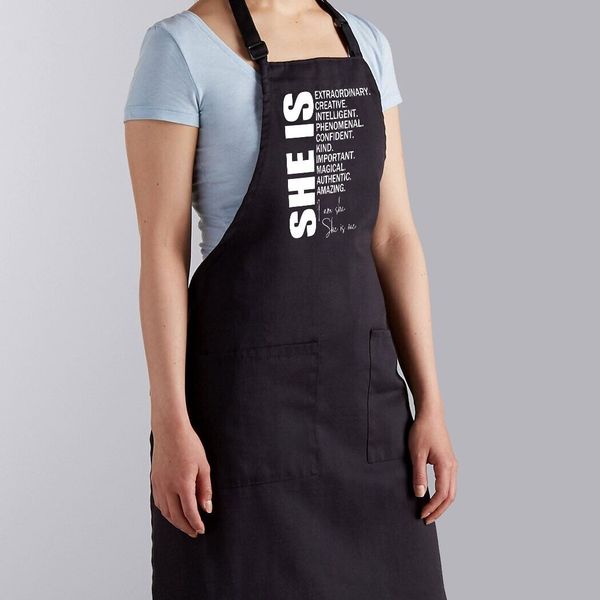 Woman Affirmation Cooking Kitchen Aprons She is Extraordinary Inspirational