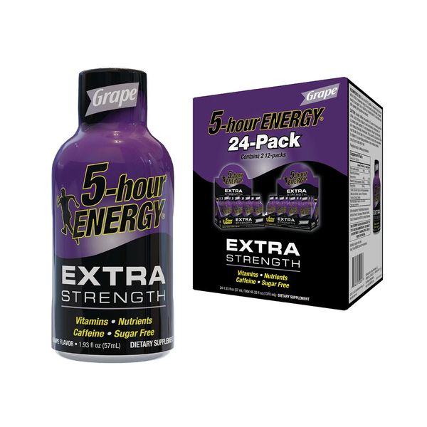 5-hour ENERGY Shot, Extra Strength, Grape (1.93 oz., 24 ct.)
