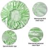 SMILCO Shower Cap, 4 Pack Shower Caps for Women, Double Waterproof Layers Shower Cap, Reusable EVA Hair Caps for Women Hair Protection