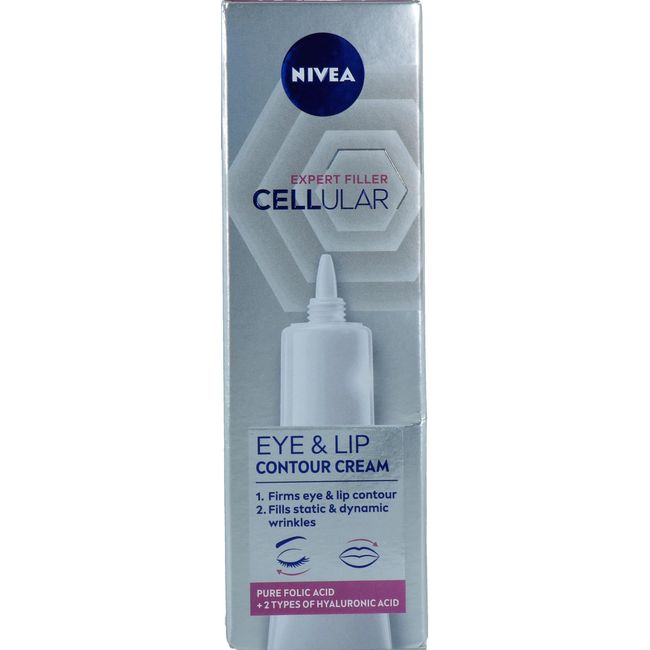 NIVEA Cellular Expert Filler Sıkılaştırıcı Yaşlanma Karşıtı Göz Kremi 15 ml,Hyaluronik Asit ve Folik Asit