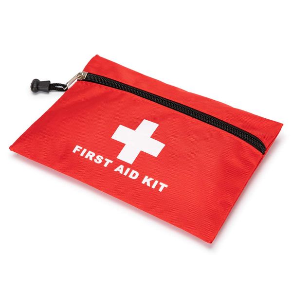 PAXLAMB First Aid Bag Empty Red First Aid Kit Empty First Aid Pouch Small Mini for Emergency Hiking Backpacking Outdoors Camping Travel Car Cycling (1)