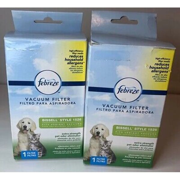 2 NEW Boxes Febreze Pet Odor Eliminator Bissell Vacuum Filter