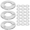 Ctyjia 25 PCS M4 Stainless Steel Belleville, Lock, Spring, Flat Washers