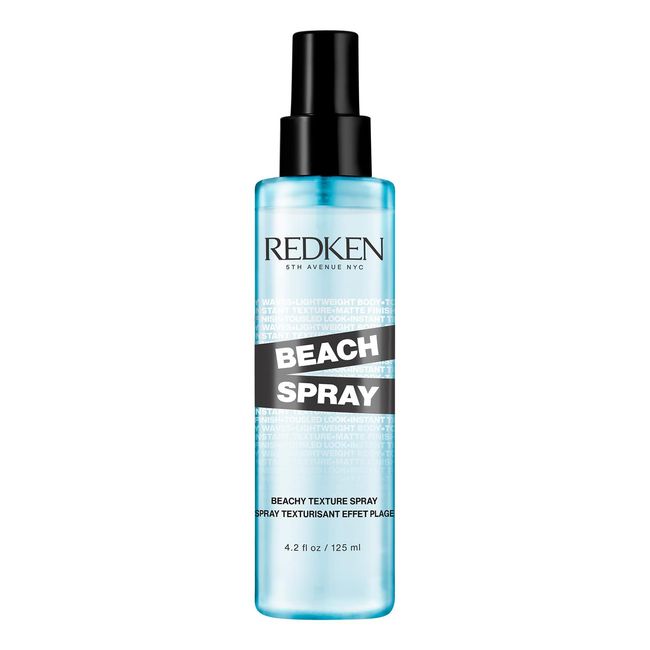 Redken Texturierendes Haarspray für alle Haartypen, Meersalzfreie Formulierung, Für einen zerzausten, matten Strandlook, Beach Spray, 1 x 125 ml