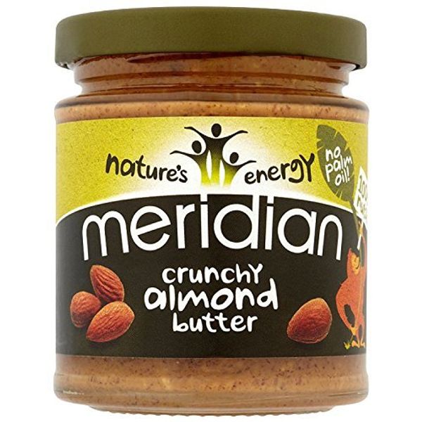 Almond Butter, Crunchy, health food - 170 grams by Meridian Foods M