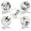 10 PCS 1-1/4" Overlay Soft Close Face Frame 105° Compact Cabinet Hinge Handware 