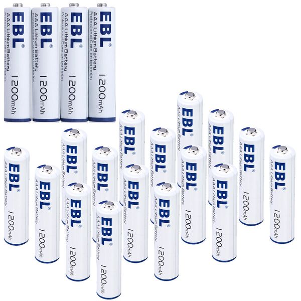 20Pack AAA 1200mAh Lithium Batteries 1.5V Non-rechargeable Long Lasting Exp.2033