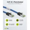 Goobay 45662 CAT 8.1 patch cable S/FTP (PiMF) blue - LSZH halogen-free CU material