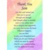 Thank You 'Son' Poem Verse Greeting Card