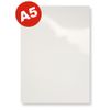 100 Cover Lid DIN A5, Glossy Cardboard White