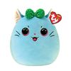 Ty Squish A Boo Kirra - Blue Cat with Bow - 10"