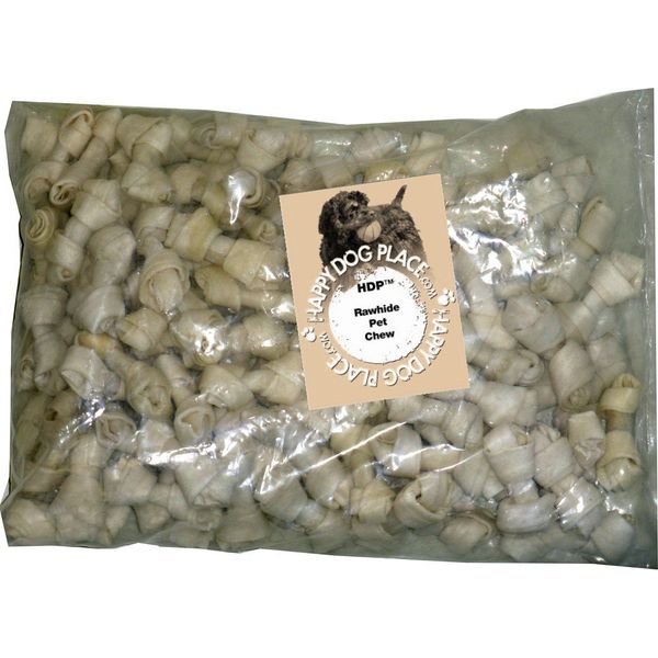 HDP 100 count 2.5" Natural Rawhide Mini Bones