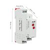 YWBL-WH Din Rail Time Relay GRT8-B2 Mini Single Function Control IP20(AC/DC12V-240V), relay