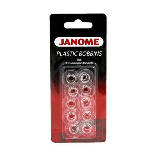 Janome 10-Pack Plastic Bobbins for All Janome Models - Top and Front Load