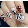 Love Valentine's Day Pattern Nail Art Image Template L032