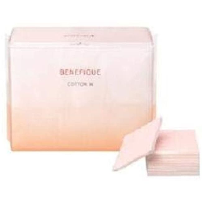[Shiseido] Benefique Cotton W N (180 pieces)<br> Double-sided type with white side and pink side