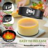 ZeroPone 7 Inch Springform Pan with Removable Bottom, Non-stick Round Spring Form Cake Mold Cheesecake Pan For Baking