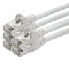 1aTTack CAT5 FTP foil-shielded network cable with 2x RJ45 connector set (5 pieces) 0.25m white