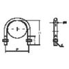 TRUSCO TSGP-BTM6-15A-S U-Bolt for SGP SUS304 Nominal Diameter 15A Thread Diameter M6