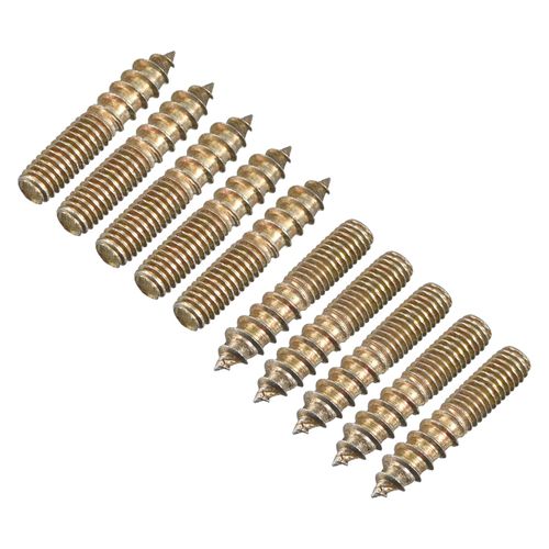 uxcell Hanger Bolts Double End Screws Dowel Screws for Connecting Wood Furniture M6x30 mm 24 Pieces