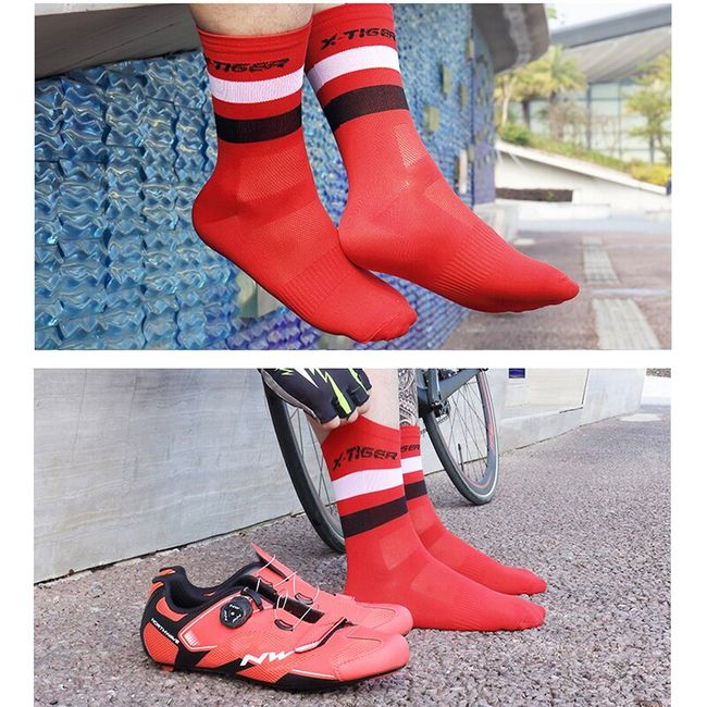 4pairs Cycling Sports Socks, Professional Cycling Socks