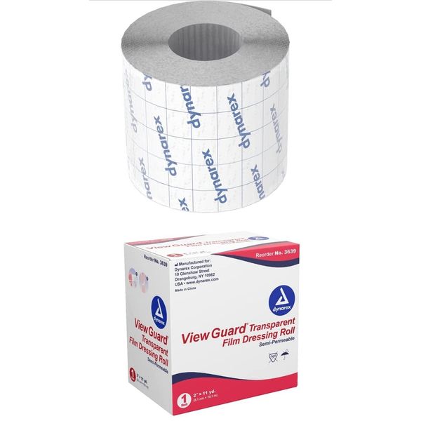 Dynarex View Guard Tattoo After Care Dressing 2" x 11yd Roll Not Sani Derm