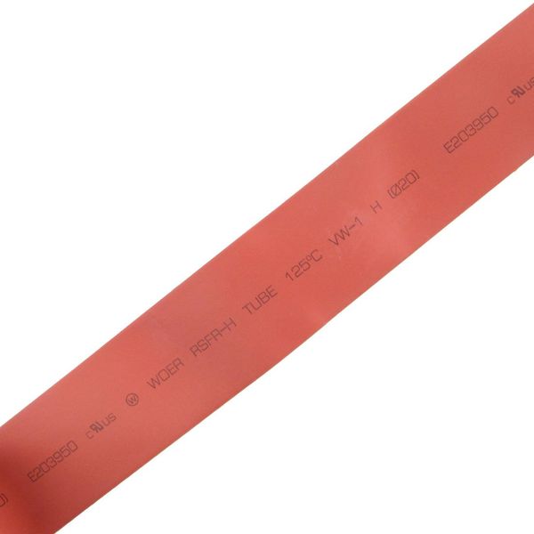 sourcingmap Tube Sleeving Heat Shrink Tubing, 1 m, 3.28ft, 20 mm, Red