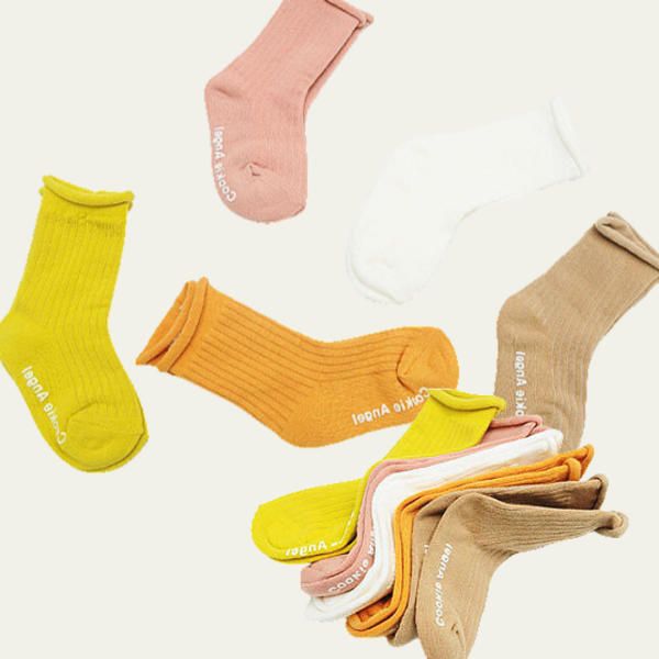 Premium domestic kids socks set ankle non-slip plain bone solid color girls boys children toddler baby autumn winter cotton