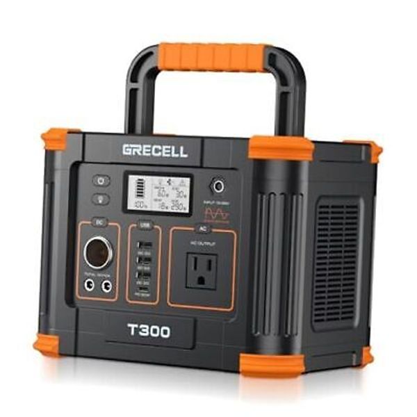 Portable Power Station 300W (Peak 600W),  288Wh Solar Generator with 60W 330W