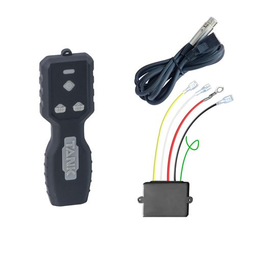 RUGCEL WINCH 12V Car Wireless Winch Electric Remote Control Kit for Tank Winch, Mini 5 Wire Control Winch kit,2 in 1 Wireless Remote Control