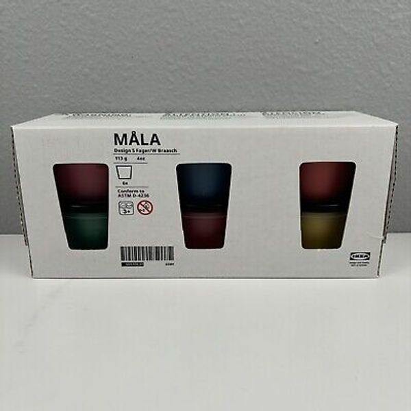 IKEA MALA Modeling Dough Mixed Colors Squish Pack of 6