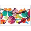 A4 Plastic Document Folders Envelopes, Assorted Colours, Pack of 5, (Sports)