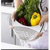A Stainless Steel Pot Strainer,Hand Held Pot Drainer, Kitchen Tool