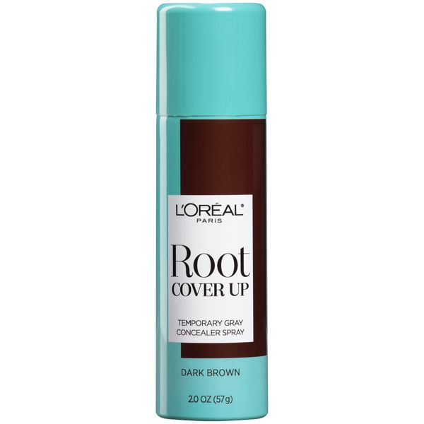 L'Oreal Paris Magic Root Cover Up Gray Concealer Spray, Dark Brown, 2 oz.(Packaging May Vary)