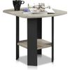 Simple Design End Table, 2-Pack, French Oak Grey/Black