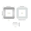 JINTANG 3 Pcs Light Switch Surrounds, Single & Double Switch Covers, Sticker Socket Plate Decoration (Silvery)