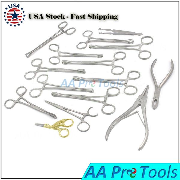 16 Pcs Professional Body Piercing Instruments Complete Starter Kit DS-884